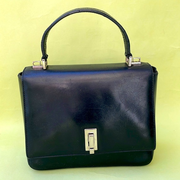 Vintage 90’s black/silver Gucci mini bag with removable shoulder strap - Picture 7 of 17
